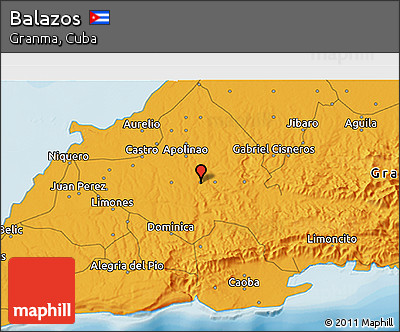 Political 3D Map of Balazos