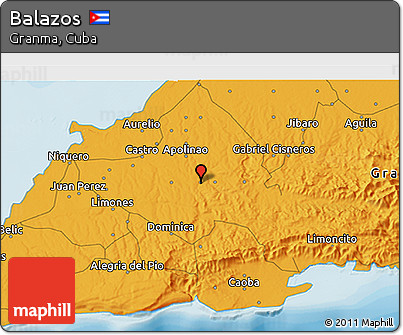 Political 3D Map of Balazos