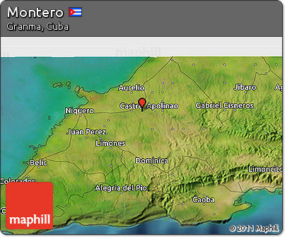 Satellite 3D Map of Montero
