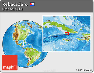 Physical Location Map of Rebacadero