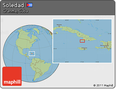 Savanna Style Location Map of Soledad