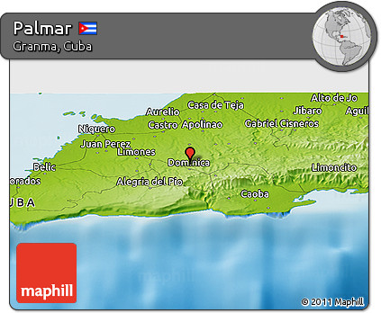 Physical Panoramic Map of Palmar