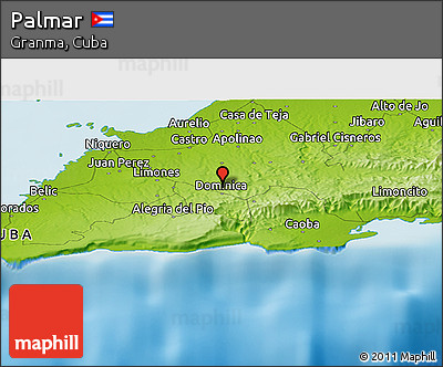 Physical Panoramic Map of Palmar