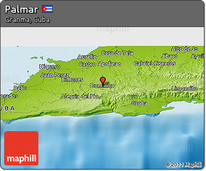 Physical Panoramic Map of Palmar