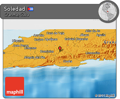 Political Panoramic Map of Soledad