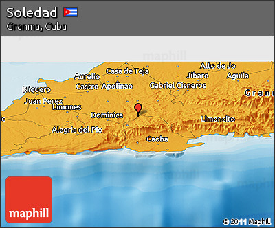 Political Panoramic Map of Soledad