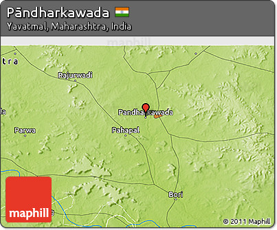 Physical 3D Map of Pāndharkawada