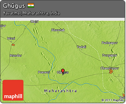 Physical 3D Map of Ghūgus