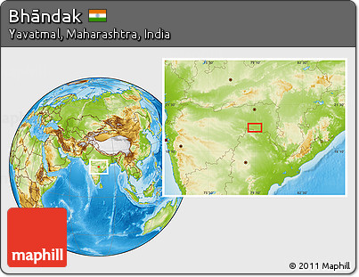 Physical Location Map of Bhāndak