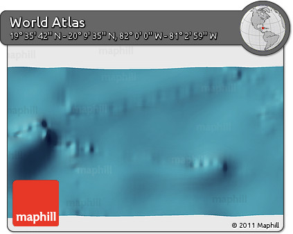 Satellite 3D Map of the Area around 19° 52' 38" N, 81° 31' 30" W