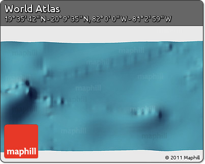 Satellite 3D Map of the Area around 19° 52' 38" N, 81° 31' 30" W