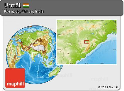 Physical Location Map of Urmāl
