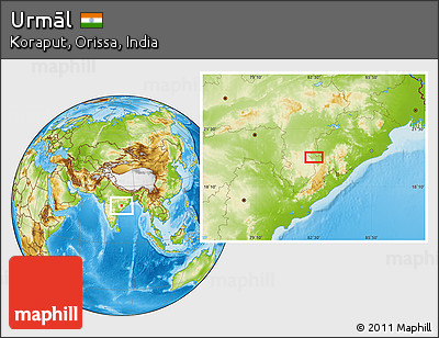Physical Location Map of Urmāl