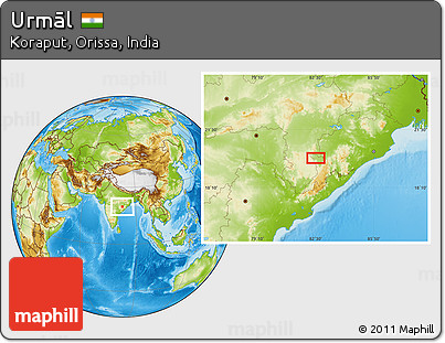 Physical Location Map of Urmāl