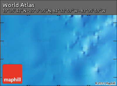 Physical Map of the Area around 19° 52' 38" N, 84° 4' 29" W