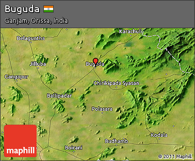 Satellite 3D Map of Buguda