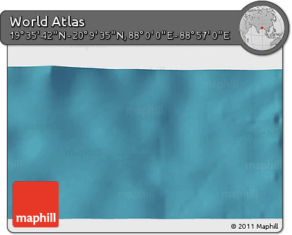Satellite 3D Map of the Area around 19° 52' 38" N, 88° 28' 29" E