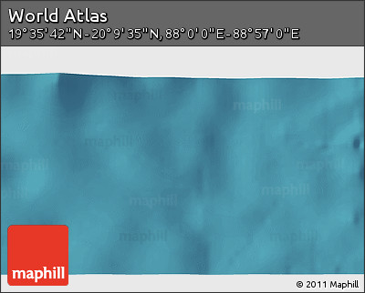 Satellite 3D Map of the Area around 19° 52' 38" N, 88° 28' 29" E