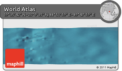 Satellite Panoramic Map of the Area around 19° 52' 38" N, 89° 19' 29" E