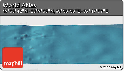 Satellite Panoramic Map of the Area around 19° 52' 38" N, 89° 19' 29" E