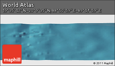 Satellite Panoramic Map of the Area around 19° 52' 38" N, 89° 19' 29" E