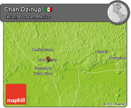 Physical 3D Map of Chan Dzinup
