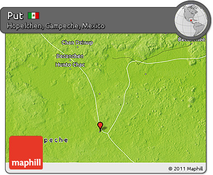 Physical 3D Map of Put