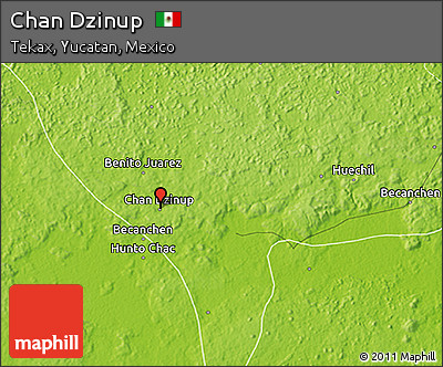 Physical 3D Map of Chan Dzinup