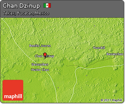 Physical 3D Map of Chan Dzinup