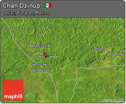 Satellite 3D Map of Chan Dzinup