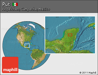 Satellite Location Map of Put