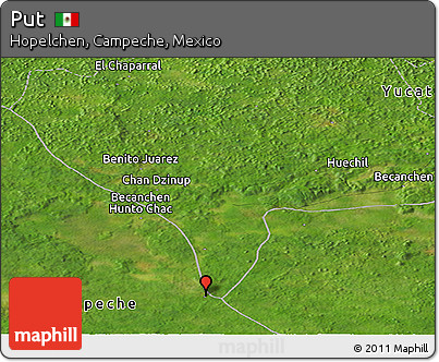 Satellite Panoramic Map of Put