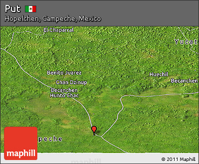 Satellite Panoramic Map of Put