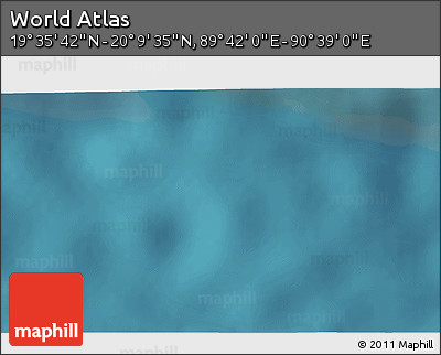 Satellite 3D Map of the Area around 19° 52' 38" N, 90° 10' 30" E