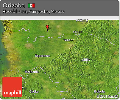 Satellite 3D Map of Orizaba