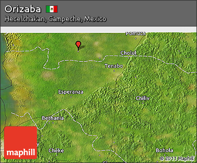 Satellite 3D Map of Orizaba