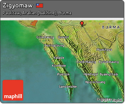 Satellite 3D Map of Zigyomaw