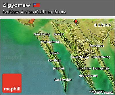 Satellite 3D Map of Zigyomaw