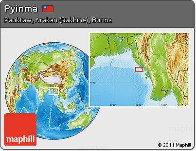 Physical Location Map of Pyinma