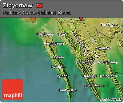 Satellite Map of Zigyomaw