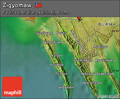 Satellite Map of Zigyomaw