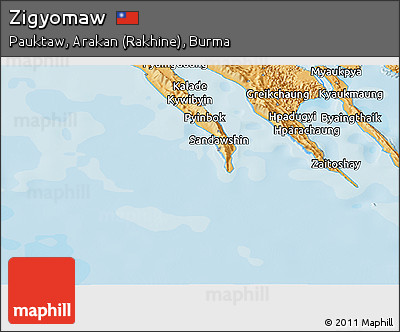Political Panoramic Map of Zigyomaw