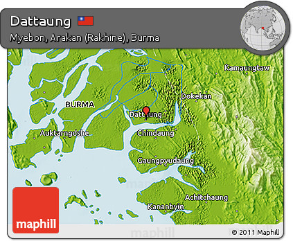 Physical 3D Map of Dattaung
