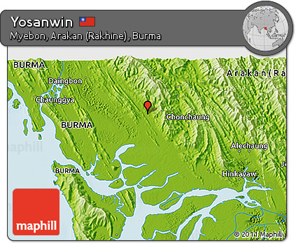 Physical 3D Map of Yosanwin