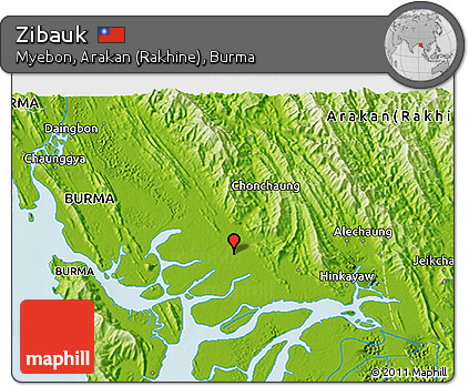 Physical 3D Map of Zibauk