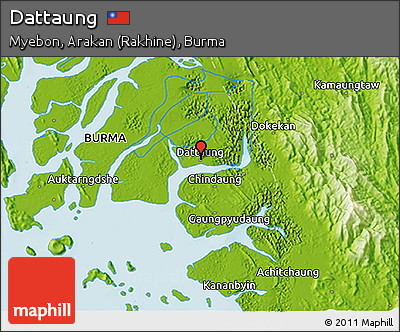 Physical 3D Map of Dattaung