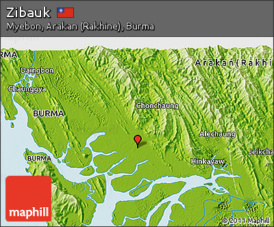 Physical 3D Map of Zibauk