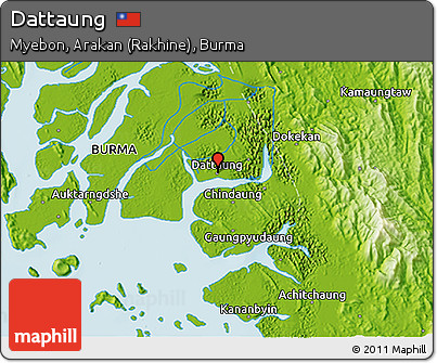 Physical 3D Map of Dattaung