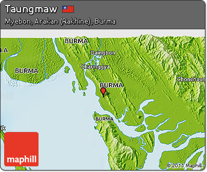 Physical 3D Map of Taungmaw