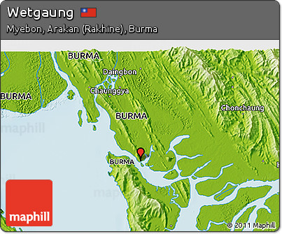 Physical 3D Map of Wetgaung